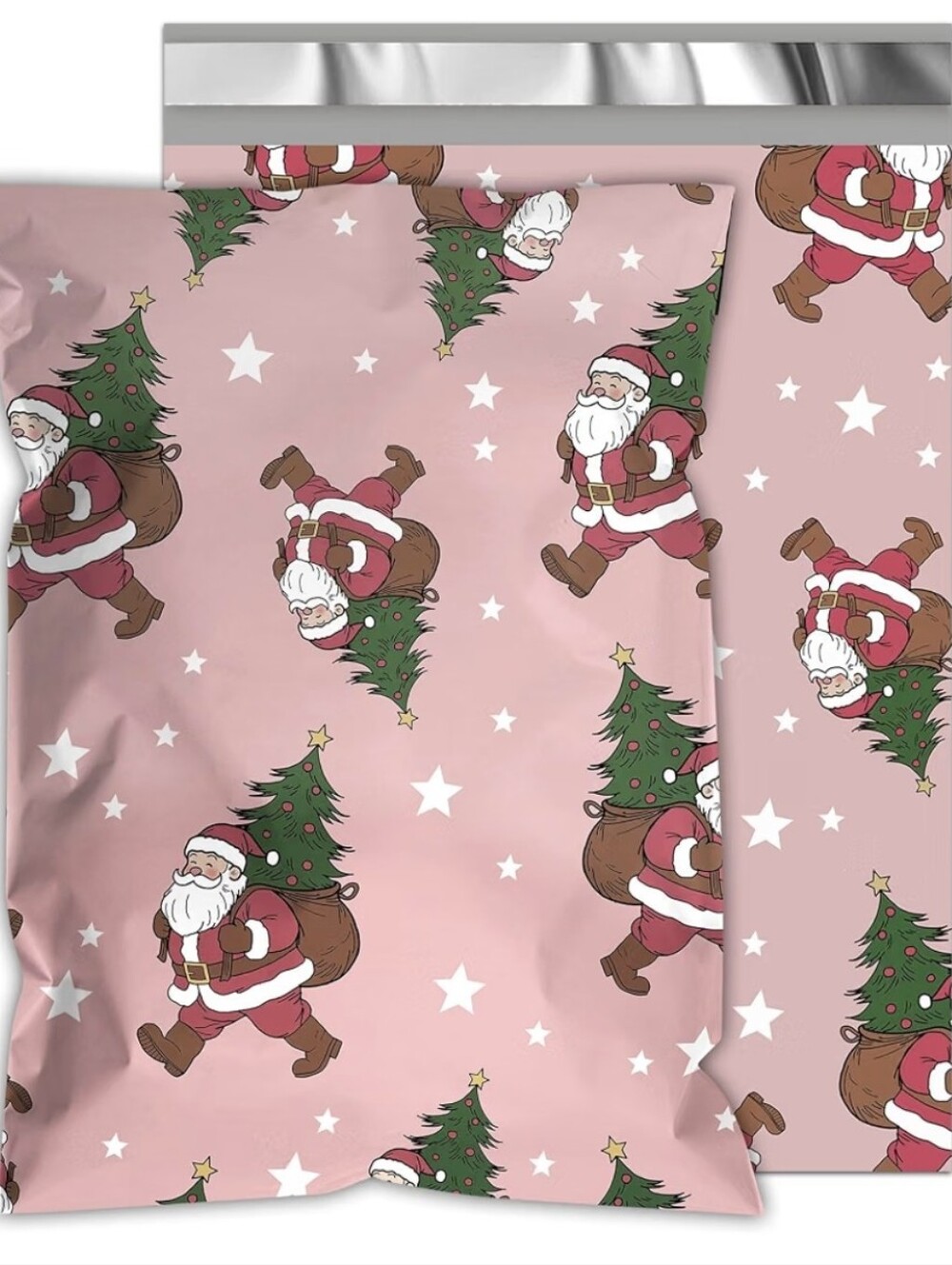Christmas Santa Poly Mailers 14.5x19 Qty 20